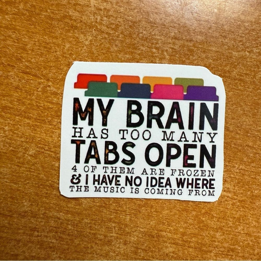 Humorous Tab‎ Sticker
